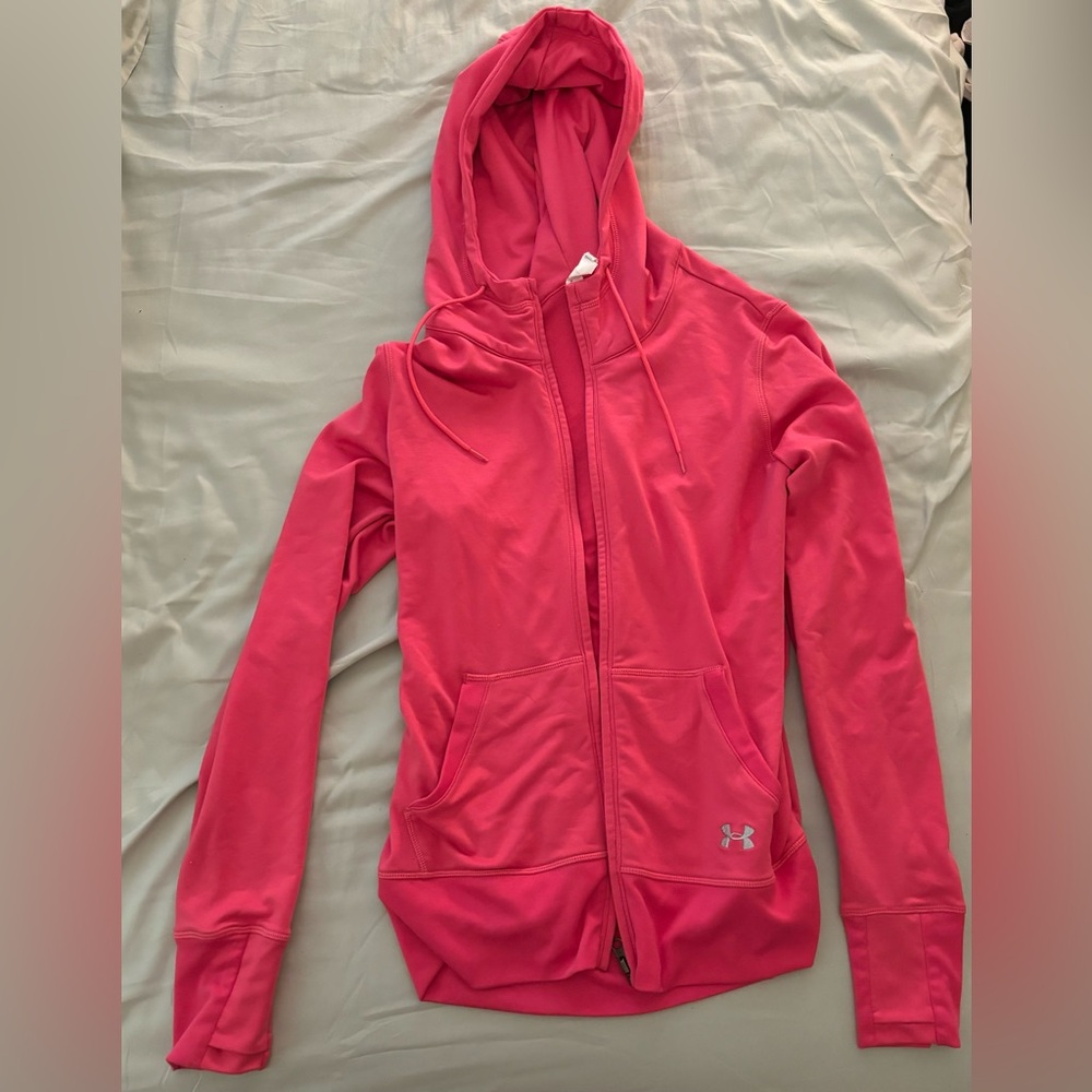 Under Armour Pink Zip Up Hoodie